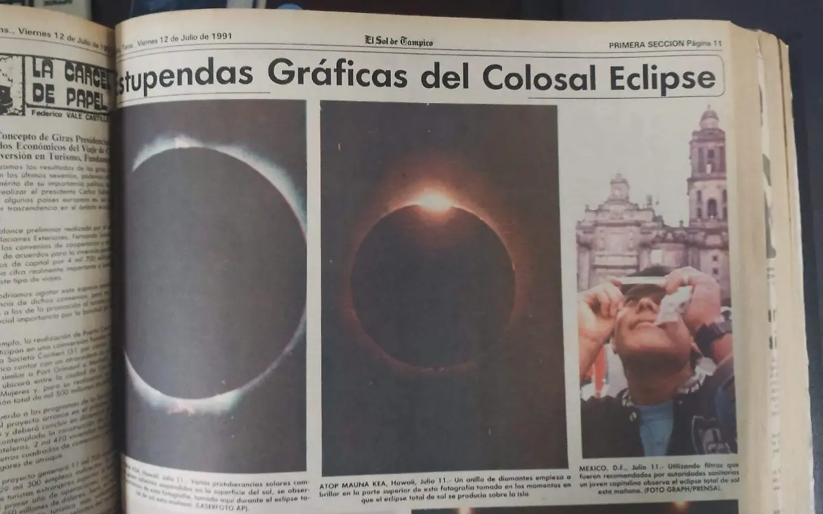 En 1991 se hizo una difusión masiva del fenómeno natural. Hemeroteca de El Sol de Tampico